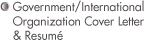 Government/International Organization Cover Letter & Resume